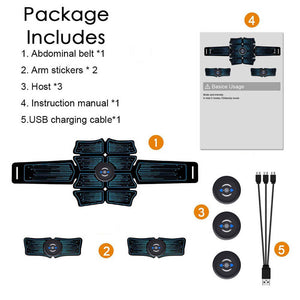 Abdominal Muscle Stimulator Trainer USB Connect EMS Abs