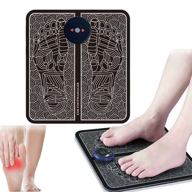 Electric EMS Foot Massage Pad Feet Acupuncture Stimulator pulse