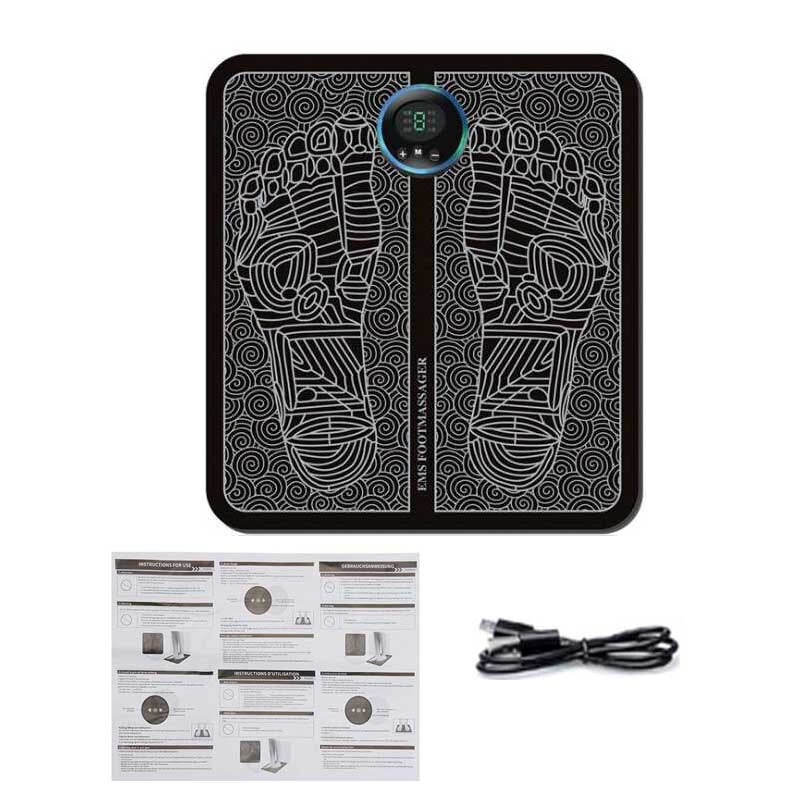 Electric EMS Foot Massage Pad Feet Acupuncture Stimulator pulse