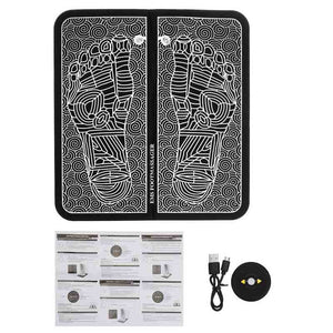 Electric EMS Foot Massage Pad Feet Acupuncture Stimulator pulse