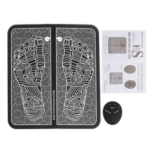 Electric EMS Foot Massage Pad Feet Acupuncture Stimulator pulse