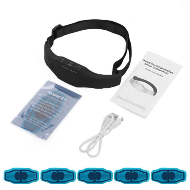 EMS Head Massager Forehead Brain Relaxation Low Frequency Pulse  Improve Sleep Health Stress