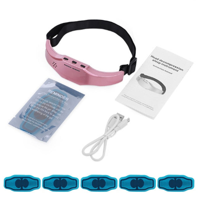 EMS Head Massager Forehead Brain Relaxation Low Frequency Pulse  Improve Sleep Health Stress